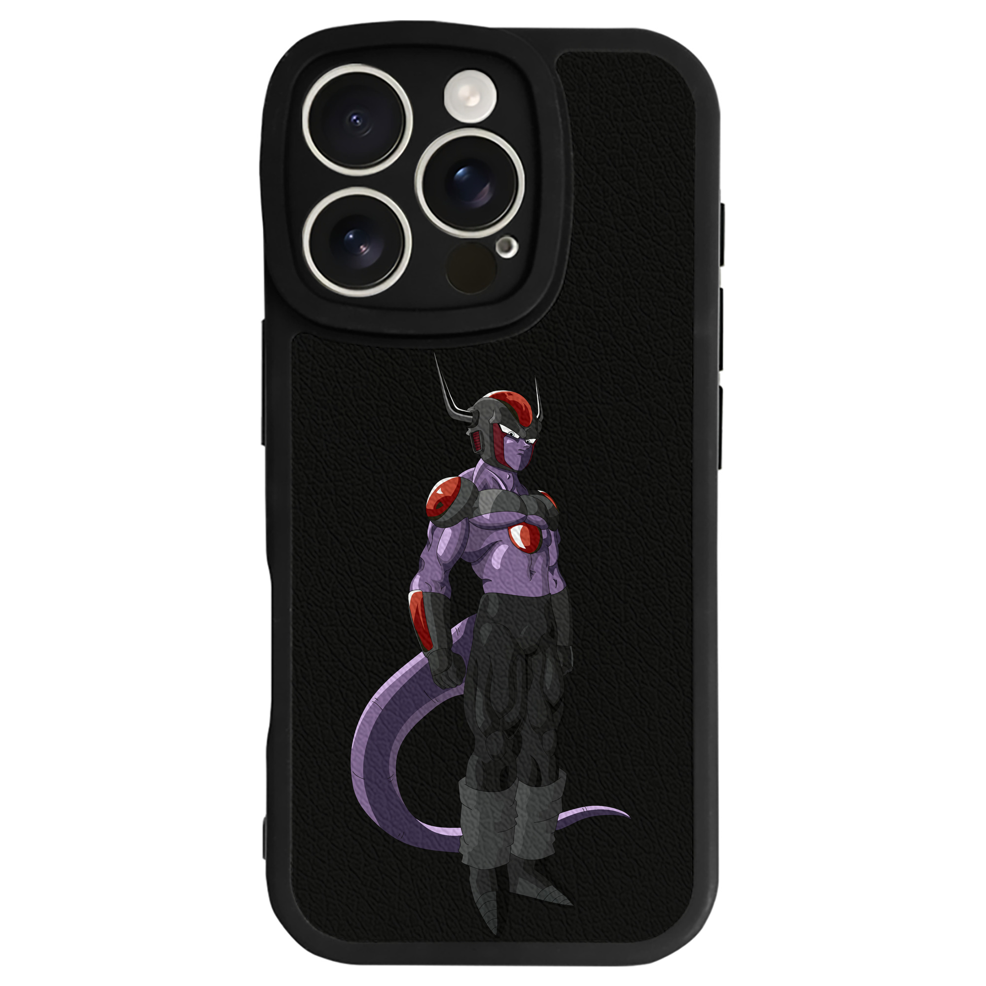 （画像用） ドラゴンボール フリーザ DRAGON BALL Frieza 【iPhone 16シリーズ対応】シリコンスマホケース（レザー調） 材質：シリコン